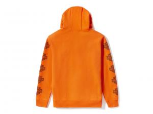 Pullover "Essential Bar & Shield Hoodie Orange"_1