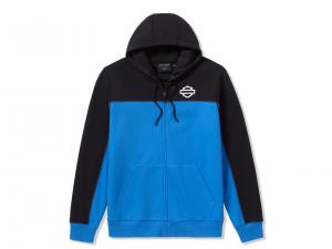 Men's H-D TECH Gaiter Full Zip Colorblock Blue 96613-25VM