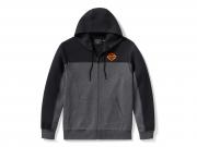 Men's H-D TECH Gaiter Full Zip Colorblock Grey 96716-25VM