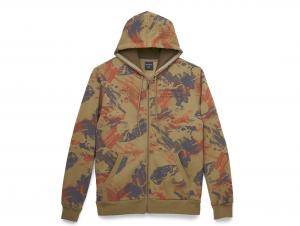 Men's Oil Camo Zip-Up Hoodie 96293-22VM
