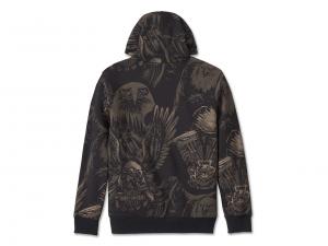 Pullover "Shadow Bird Zip-Up Hoodie"_1