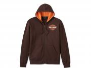 Men's Spirit of Freedom Zip-Up Hoodie Brown 96524-24VM