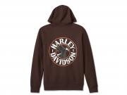 Pullover "Spirit of Freedom Zip-Up Hoodie Brown"_1