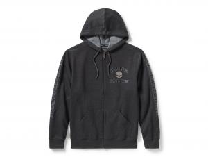 Willie G Skull Zip Front Hoodie 99250-25VM