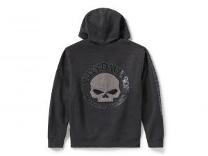 Pullover "Willie G Skull Zip Front Hoodie"_1