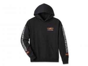 Willie G Winged Wheel Pullover Hoodie Black 96792-24VX