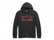 Men's Winged Eagle Logo Zip Front Hoodie 96451-21VM
