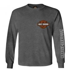 Longsleeve "Bar & Shield Mini Grey - Munich" RKS004539-M
