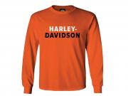 Longsleeve "H-D Name Orange - Munich" RKS004541-M
