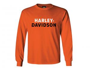 Longsleeve "H-D Name Orange - Munich" RKS004541-M