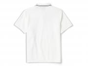 Polo "Bar & Shield Solid Pique White"_1