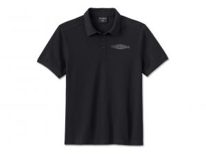 Stacked Bar & Shield Polo 96023-25VM