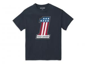 T-Shirt "#1 Race Graphic Black" 99134-22VM