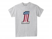 T-Shirt "#1 Race Graphic Grey" 99135-22VM