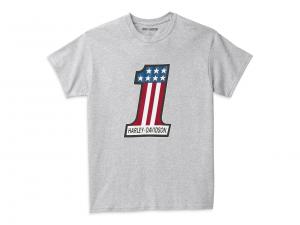 T-Shirt "#1 Race Graphic Grey" 99135-22VM