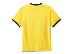 T-Shirt "#1 Racing Mesh Ringer Yellow"_1
