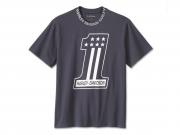#1 Racing Short Sleeve T-Shirt Dark Blue 96425-24VM