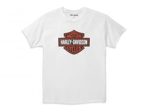 T-Shirt "Bar & Shield Graphic White" 99144-22VM