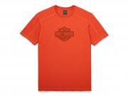 Men's Bar & Shield Performance Tee Orange 96307-22VM