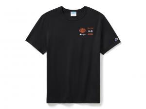 T-Shirt "Champion x Harley-Davidson Fanatic Black & Orange" 96870-24VM