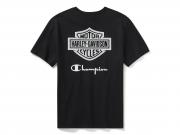 T-Shirt "Champion x Harley-Davidson Fanatic Black & Silver"_1