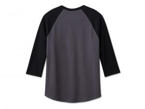 T-Shirt "Classic Eagle Raglan Colorblocked Blackened Pearl"_1