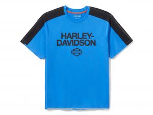 Men's H-D® TECH Coolmax® Tee Colorblock Blue 96614-25VM