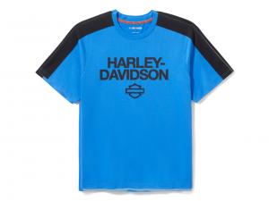 Men's H-D® TECH Coolmax® Tee Colorblock Blue 96614-25VM