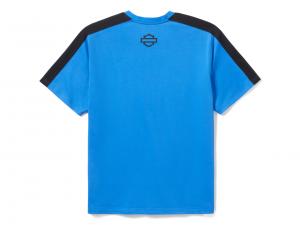 T-Shirt "H-D® TECH Coolmax® Colorblock Blue"_1