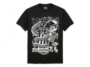 HD x Rusty Butcher Snake Short Sleeve Tee 96483-20VM