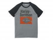 T-Shirt "Heritage Sign Raglan Sleeve Graphic Grey" 96181-22VM