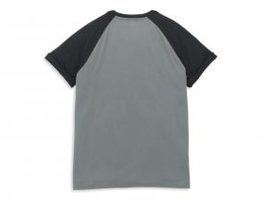 T-Shirt "Heritage Sign Raglan Sleeve Graphic Grey"_1