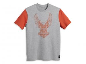 T-Shirt "Road Captain Colorblock Colorblocked Grey" 96053-23VM