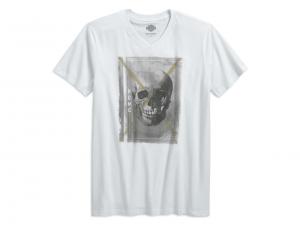 SKULL V-NECK TEE 96529-17VM