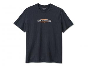T-Shirt "Stacked Bar & Shield Slub Black" 96012-25VM
