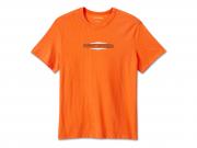 T-Shirt "Stacked Bar & Shield Slub Orange" 96013-25VM