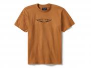 T-Shirt "Willie G Circle Skull Sketch Art Brown" 96351-25VM