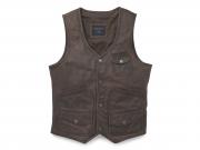Men's Bremen Leather Vest 97019-22VM