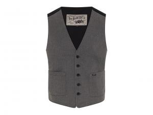 Rokker Tweed Vest Dark  Grey ROKC1213102