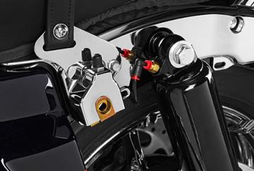 Einstellbare Luftfederung am Hinterrad