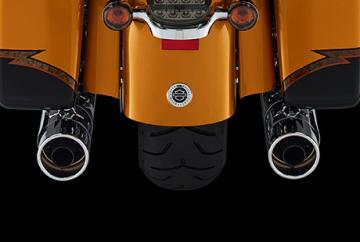 Verchromter Doppelauspuff