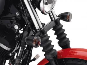 FRONT TURN SIGNAL RELOCATION KIT - Gloss Black 68643-09