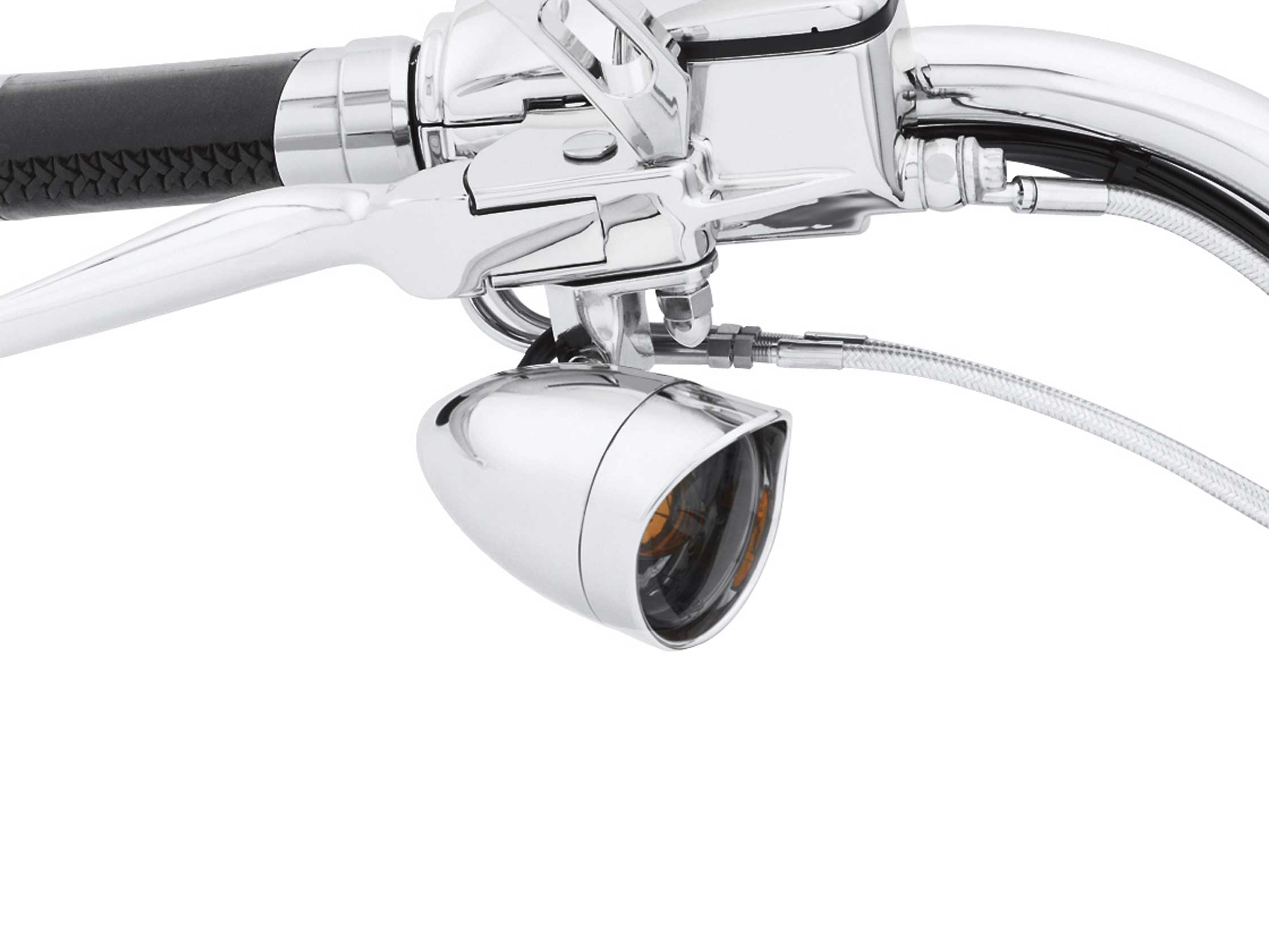 Bullet hinten, getönte Gläser mit orangefarbenen Birnen - Zierschirm  69759-05 / Blinker / Multi-fit / Teile & Zubehör / - House-of-Flames  Harley-Davidson