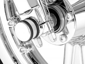 FORK AXLE RETAINER NUT KIT - CHROME 45813-03