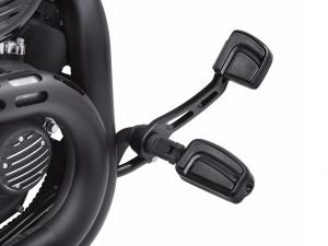 AIRFLOW FUSSRASTEN - SCHWARZGLÄNZEND - Für Modelle mit H-D® Steckfußrastenhaltern (außer Fahrerposition bei XL883L '07-'10, XL883N, XL1200N, XL...