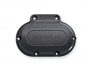 TWIN CAM MOTORABDECKUNGEN - BLACK WRINKLE- Getriebeabdeckung seitlich - Dyna '99-'05, Softail '00-'06 und Touring Modelle '99-'06 37189-99