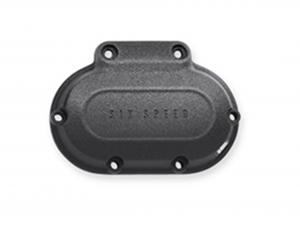 TWIN CAM MOTORABDECKUNGEN - BLACK WRINKLE- Getriebeabdeckung seitlich - Dyna ab '06, Softail ab '07 sowie Touring und Trike Modelle ab '07 37135-06