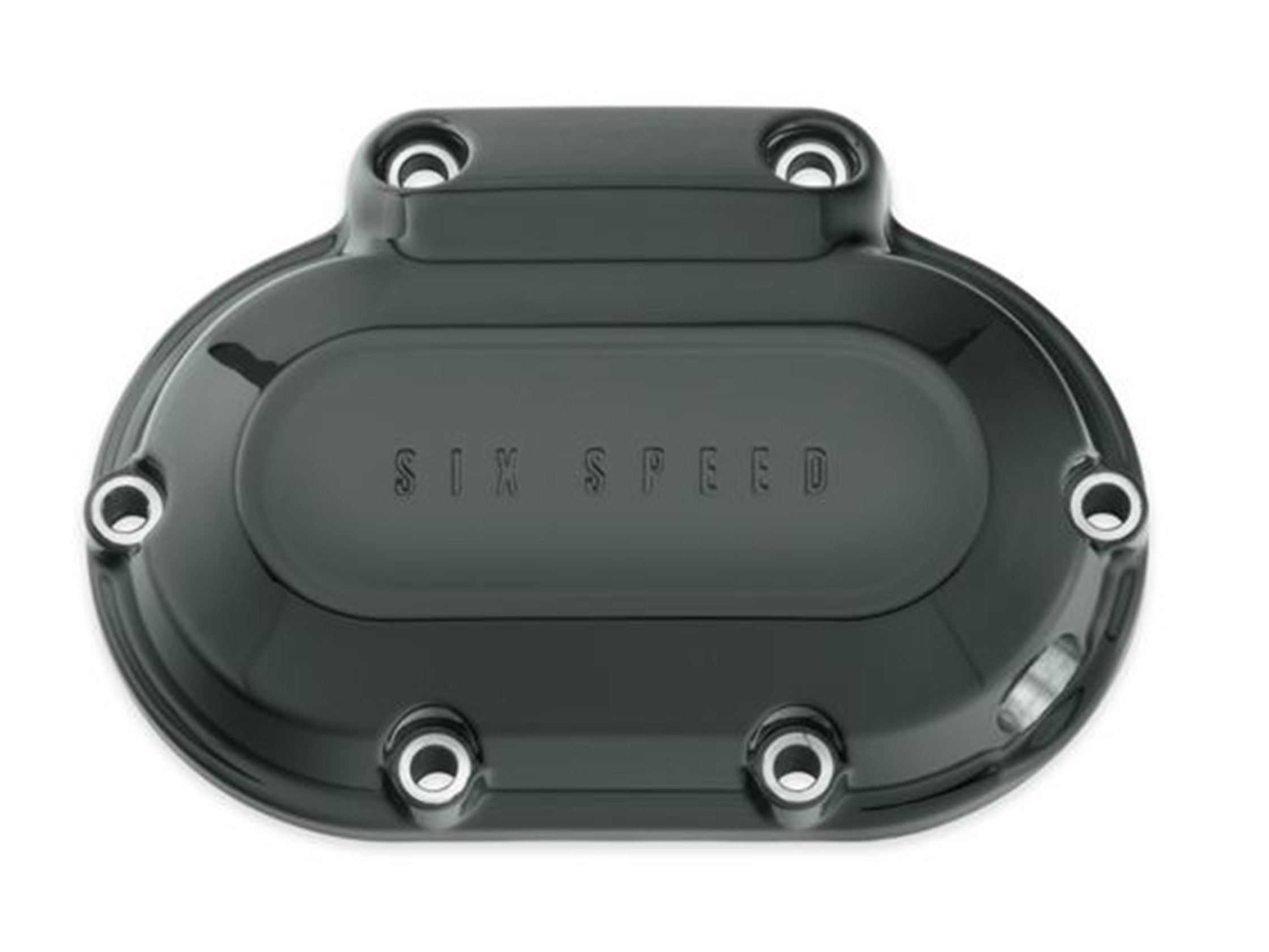 TWIN CAM ENGINE COVERS - GLOSS BLACK - Transmission Side Cover - <br />Fits  '06-later Dyna and '07-later Softail 37193-11 / Transmission Covers /  Multi-fit / Parts & Accessories / - House-of-Flames Harley-Davidson