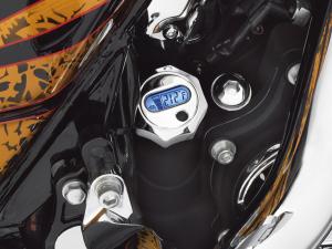 OIL LEVEL AND TEMPERATURE DIPSTICK WITH<br />LIGHTED LCD READOUT  - Fits '00-later Softail® models - Chrome 62955-09A