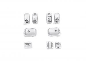SWITCH CAP KIT - CHROME - Fits '96-'13 FLHT, FLHTC, FLHX and FLTRX 71816-09